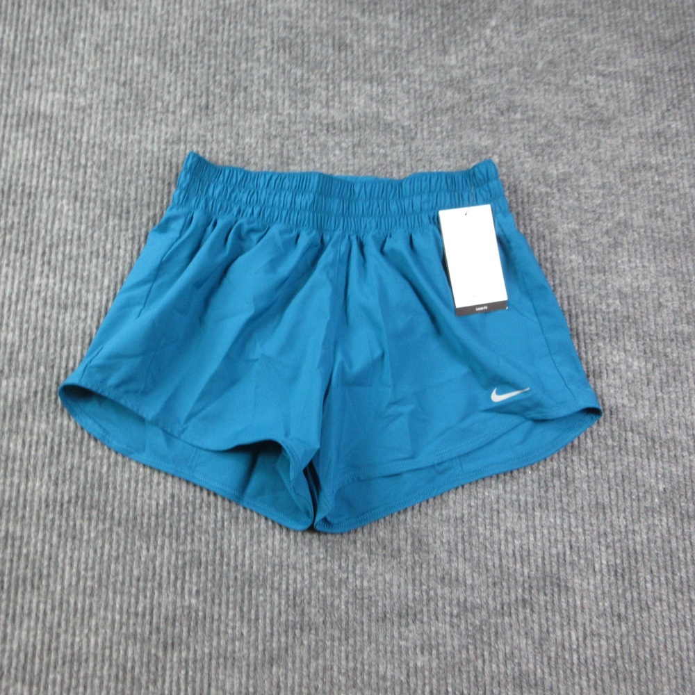 Nike Shorts Womens S Blue Dri-FIT Mid-Rise 3in Running Athletic Lined 26x3* NWT